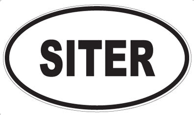 SITER - Oval Magnet