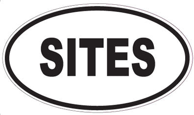 SITES - Oval Magnet