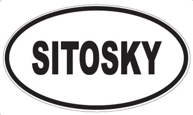 SITOSKY - Oval Magnet