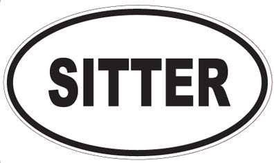 SITTER - Oval Sticker