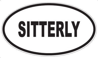 SITTERLY - Oval Sticker