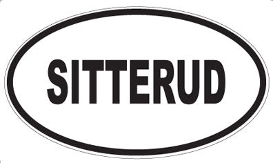 SITTERUD - Oval Sticker