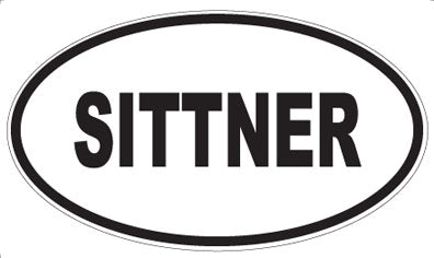 SITTNER - Oval Sticker