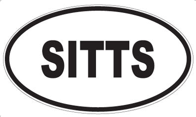 SITTS - Oval Magnet