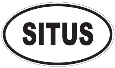 SITUS - Oval Sticker