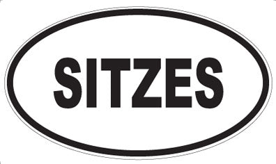 SITZES - Oval Sticker