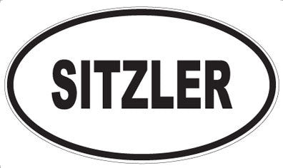 SITZLER - Oval Sticker