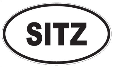 SITZ - Oval Magnet