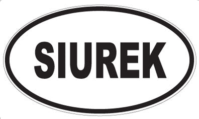 SIUREK - Oval Sticker