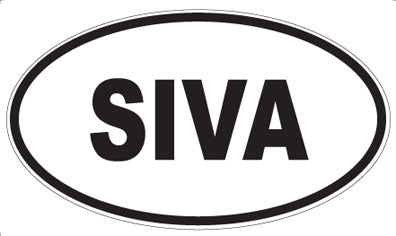 SIVA - Oval Sticker