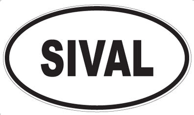 SIVAL - Oval Sticker