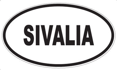 SIVALIA - Oval Sticker