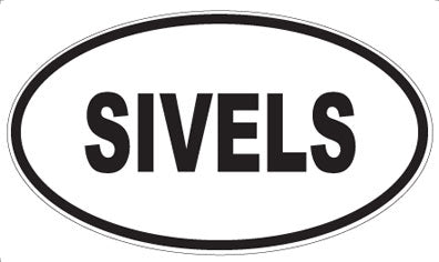 SIVELS - Oval Sticker