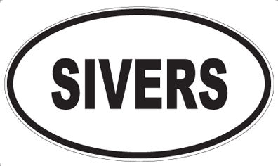 SIVERS - Oval Magnet