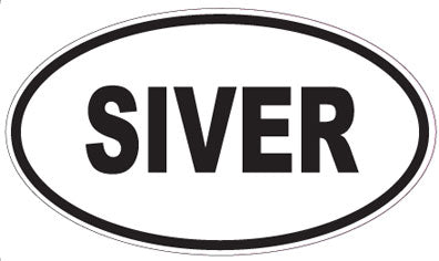 SIVER - Oval Magnet