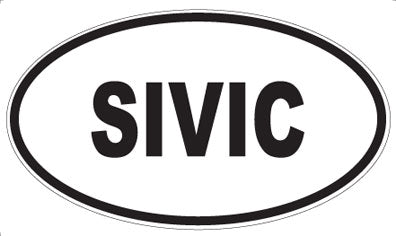 SIVIC - Oval Sticker