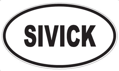 SIVICK - Oval Magnet