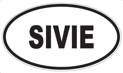 SIVIE - Oval Sticker