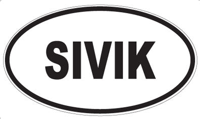 SIVIK - Oval Sticker