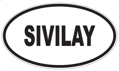 SIVILAY - Oval Sticker