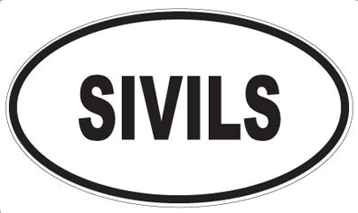 SIVILS - Oval Sticker