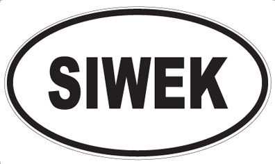 SIWEK - Oval Sticker