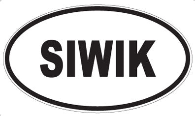 SIWIK - Oval Sticker