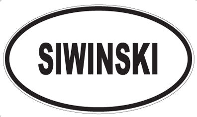 SIWINSKI - Oval Magnet