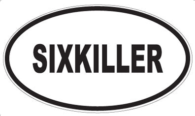 SIXKILLER - Oval Sticker