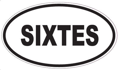 SIXTES - Oval Sticker