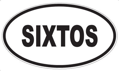 SIXTOS - Oval Sticker