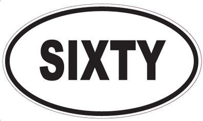 SIXTY - Oval Magnet