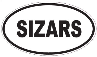 SIZARS - Oval Sticker