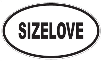 SIZELOVE - Oval Sticker