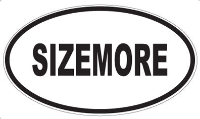 SIZEMORE - Oval Sticker