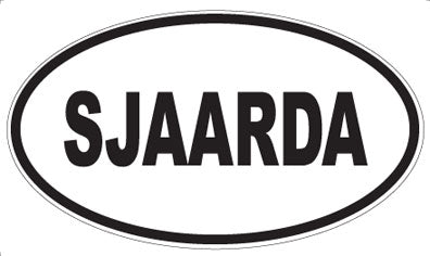 SJAARDA - Oval Sticker