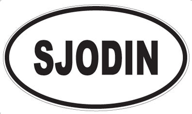 SJODIN - Oval Sticker