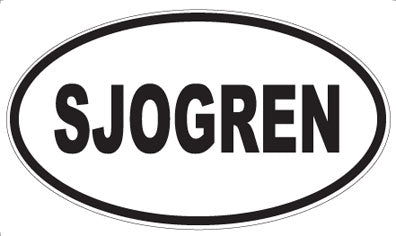 SJOGREN - Oval Sticker