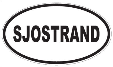 SJOSTRAND - Oval Sticker