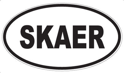 SKAER - Oval Sticker