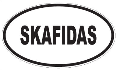 SKAFIDAS - Oval Sticker