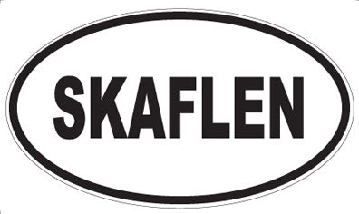 SKAFLEN - Oval Sticker