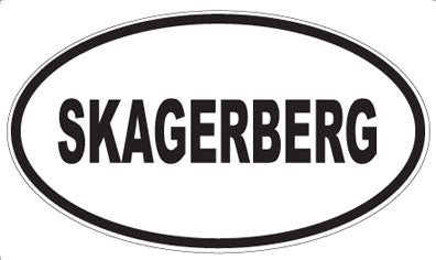 SKAGERBERG - Oval Sticker