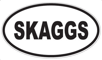 SKAGGS - Oval Magnet