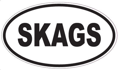 SKAGS - Oval Magnet