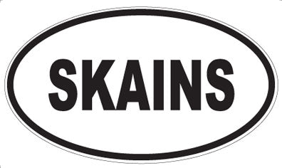 SKAINS - Oval Magnet
