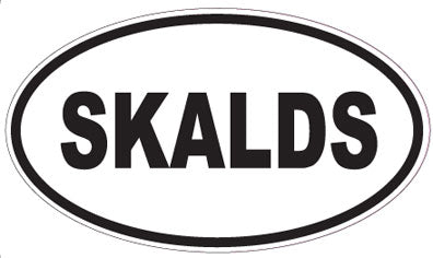 SKALDS - Oval Sticker