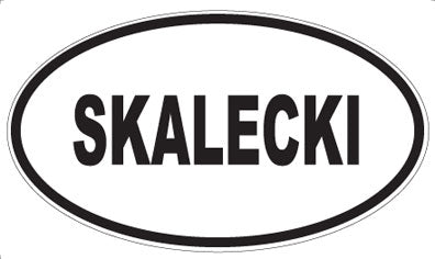 SKALECKI - Oval Sticker