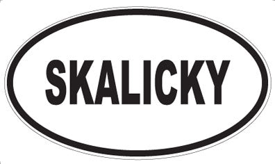SKALICKY - Oval Sticker