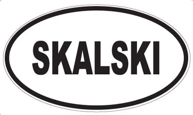 SKALSKI - Oval Sticker